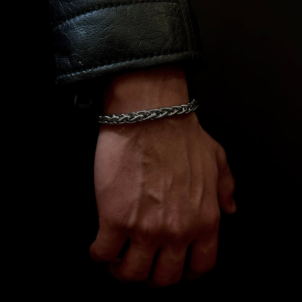 Wheat Link Chain Bracelet - Stainless Steel