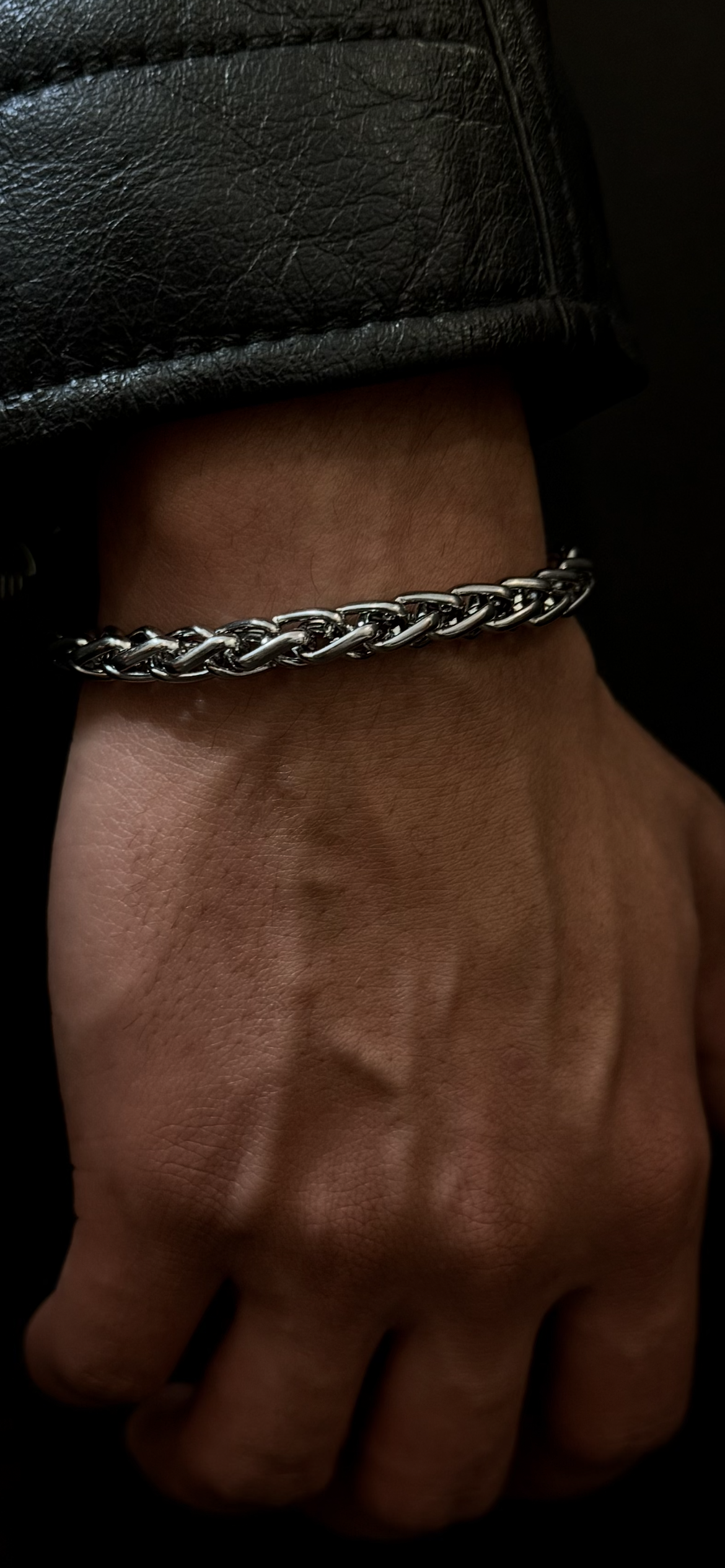 Wheat Link Chain Bracelet - Stainless Steel