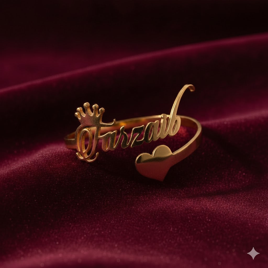 Candle Script Queen Name Bangle