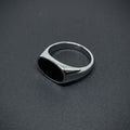 Midnight Oval Signet Ring