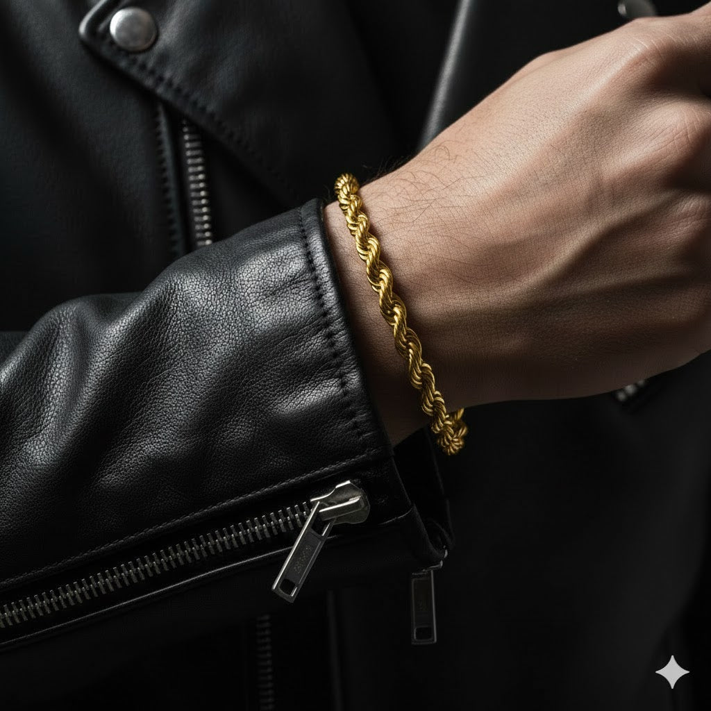 Rope Bracelet 5MM (Golden)