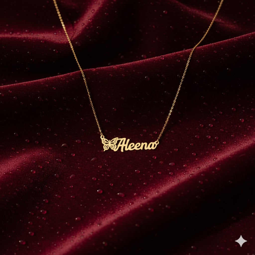 First Butterfly Name Necklace