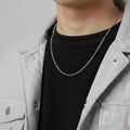 Paperclip Chain Necklace - Stainless Steel - 20 Inches