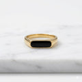 Midnight Bar Signet Ring