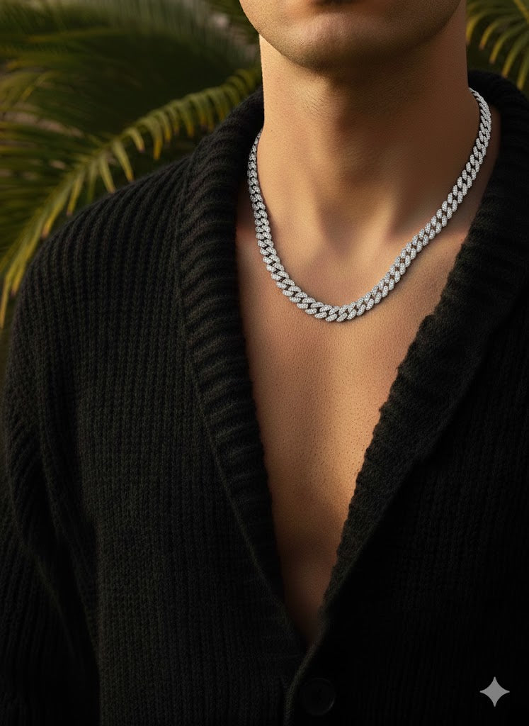 Iced Cuban Link Chain 13MM Necklace - 2O Inches
